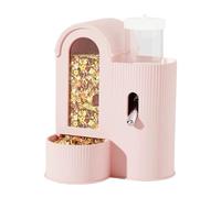 VlHpnpe Hamster Food Bowl and Water Bottle Space Saving Feeder with Leakproof Design for Small Cage Pet Feeding Supply Hamster Feeding Station with Water Dispenser