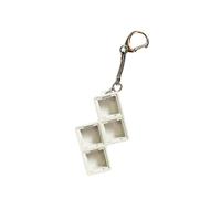 VlHpnpe Keyboard Keychain Accessory in Polycarbonate, White | Polycarbonate Accessory Form with Four Recess Layout for Tidy Desk Storage and Compact Parts Storage Use