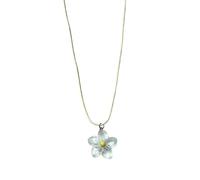 VlHpnpe Multicolor Glowing Flower Pendant Necklace Resin Night Light Jewelry Gift Transitional Necklace