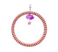 VlHpnpe Multifunctional Parrots Swing Cage Hanging Toy Cotton Rope Bird Cage Exercise Perch For Training And Climbing Playtimes Multifunctional Parrots Climbing Toy