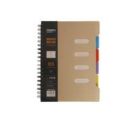 VlHpnpe Reinforced Coil Border Work Planner 25K Sheets Sectioned Pages For Business School Notes B5 Lined Notebook High Page Count Coil Notebook