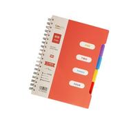 VlHpnpe Reinforced Coil Border Work Planner 25K Sheets Sectioned Pages For Business School Notes B5 Lined Notebook High Page Count Coil Notebook