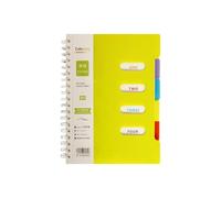 VlHpnpe Reinforced Coil Border Work Planner 25K Sheets Sectioned Pages For Business School Notes B5 Lined Notebook High Page Count Coil Notebook