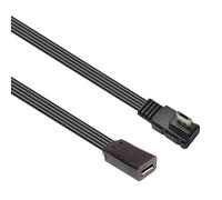 VlHpnpe Right Angled Microed USB Male To Female Extension Cable Flat Flexible Design Multiple Size Option For Mobile Accessories Microed USB Male To Female Charging Cord
