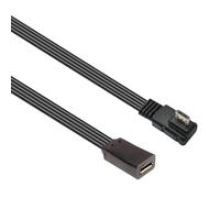 VlHpnpe Right Angled Microed USB Male To Female Extension Cable Flat Flexible Design Multiple Size Option For Mobile Accessories Microed USB Male To Female Charging Cord