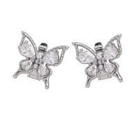 VlHpnpe Secure Ear Clip With Butterfly Pearls Accent Lightweight Electroplated Coppers For Various Headphones Wearable Ear Accessories For Electronics