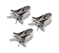 VlHpnpe Set Of 3 Metal Bird Cage Food Clamp Easy To Use Bird Feeder Fruit Vegetable Clip For Small Pet Feeding Accessories Cage Mounted Feeder For Small Pet