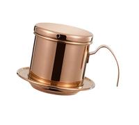 VlHpnpe Stainless Steel Coffee Filter Reusable Pouring Over Drip Cup For Home Office Travel Vietnamese Dripper Portable Pouring Over Maker