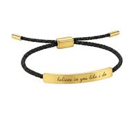 VLIEGEN Dont Let The Hard Days Win/Remember Tube Bracelet Adjustable Hand Bradied Wrap Inspirational Bracelet for Women Men To My Daughter/Best Friend Inspirational Jewelry, 42 cm, Stainless Steel, no