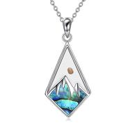 VLIEGEN Mustard Seed Necklace - Stainless Steel Faith Mountain Jewelry for Women & Men, S, Stainless Steel, No Gemstone