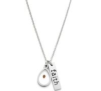 VLIEGEN Mustard Seed Necklace - Stainless Steel Faith Mountain Jewelry for Women & Men, S, Stainless Steel, No Gemstone