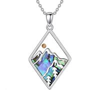 VLIEGEN Mustard Seed Necklace - Stainless Steel Faith Mountain Jewelry for Women & Men, S, Stainless Steel, No Gemstone
