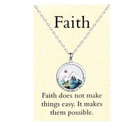 VLIEGEN Mustard Seed Necklace Stainless Steel Faith Mustard Seed Necklace Mountain Mustard Seed Jewelry Faith Move Mountains Necklace Faith Jewelry for Women Men, Stainless Steel, No Gemstone