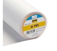Vlieseline Vilene G785 White Iron On Interfacing - Lightweight Bi-Elastic Fusible Woven Interlining for Blouses, Dresses, Jackets & Delicate Stretch Fabrics - Soft Two Way Stretch Stabiliser