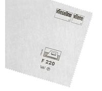 Vlieseline/Vilene Interfacing Iron On - Medium F220 / 304 - White - Per Metre