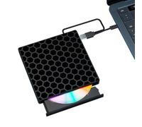 Vlio External CD DVD Drive for Laptop USB 3.0 Type C Slim Portable Player CD DVD RW Writer Reader Burner, Optical External Disk Drive for Desktop, PC, Mac OS,Windows 11/10/8/7/XP/2003/Vista