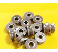 VLIZO 10PCS 4x13x6mm Micro Bearing Wheel Wire Movable Pulley w V-Groove DIY Spare Parts for RC Boat/Car/Aircraft Boats Accessories