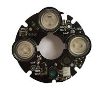VLIZO 3 array IR led Spot Light Infrared 3x IR LED board for CCTV cameras night vision (53mm diameter)