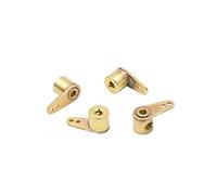 VLIZO 4PCS Marine Rudder Rocker Arm Brass Steering Rockers Aperture 2mm Mini Metal Single Arm L13mm Dedicated for 308-class Boat Model Boats Accessories (Color : 4pcs a Pack) (Color : 4pcs a Pack)
