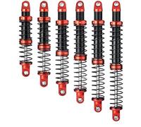 VLIZO 4pcs/set Oil Adjustable Spring Shock Absorber Damper 75/85/95/105/115/125mm for D90 SCX10 TRX4 1/10 RC Car Truck Crawler (Color : 75mm 4Pcs)