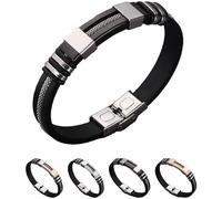 vljndf ProstaPower Magnetic Copper Bracelet, Magnetic Copper Prostate Band, Copper Magnetic Bracelet for Men, Fashion Bracelet, 21 cm
