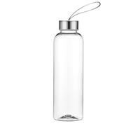 Vllcsla Water Bottle Transparent Plastic 300ML/ 400ML/ 580ML, Leak-Proof & BPA Free Reusable Sports Bottle with Handle, No Straw, for Gym, Travel, Home, School, Office