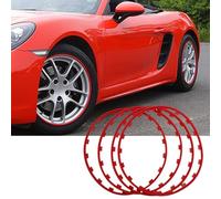 Vllentin Car Wheel Protection Ring,Car Rims Edge Trim Protector,Cars Wheel Hub Guard Strip,4pcs Tire Decorative Strip,Cars Wheels Rim Edge Protector,Universal,Anti-Rubbing