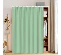 Vllentin Closet Door Curtain For Shoe Bookcase，Cabinet Curtains For Shelves,Bookcase Dustproof Curtain,With Track Rail,good Air Permeability,for Cupboard,Bedroom,Living Room,Bathroom