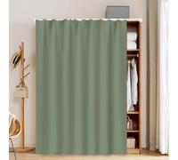 Vllentin Closet Door Curtain For Shoe Bookcase，Cabinet Curtains For Shelves,Bookcase Dustproof Curtain,With Track Rail,good Air Permeability,for Cupboard,Bedroom,Living Room,Bathroom