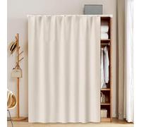 Vllentin Closet Door Curtain For Shoe Bookcase，Cabinet Curtains For Shelves,Bookcase Dustproof Curtain,With Track Rail,good Air Permeability,for Cupboard,Bedroom,Living Room,Bathroom