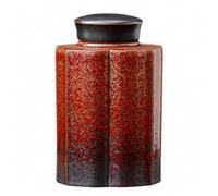 Vllentin Japanese ceramic tea canister, Japanese Ceramic Sealed Tea Caddy