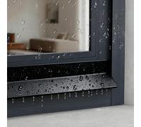 Vllentin Self-Adhesive Rain Drip Guard,Rain Deflectors For Exterior Doors,Reinforced Rubber Weather Bar,Fits Snugly,Suitable For Blocking Rainwater,Water Accumulation