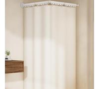 Vllentin Wall Mounted Folding Shower Curtain Rod,Foldable Wall Mounted Shower Curtain Rod,Flexible Adjustment,With Shower Curtain,Rust-Resistant,For Small Bathrooms,Changing Rooms