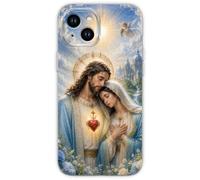 VLLEURCH Sacred Heart Jesus Virgin Mary Castle Case for iPhone 13/14