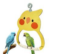 Vllold Bird Swings for Parrots | Swinging Toys for Birds Inside The Cage | Colorful Exerciser Beak-Grinding Wooden Perch for Habitat Decoration Indoor Lovebird Cockatiel Conure