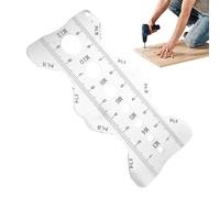 Vllold Bolt Gauge - Stainless Steel Pitch Ruler - Pitch Size Identification Ruler,for Mechanics Engineers Handmade Projects Garage Workshop