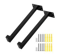 Vllold Floating Shelf Brackets | Stainless Steel Wall Shelf Brackets for Bathroom - Home Supplies, Rust Resistant Mounting Hardware Kit for Dorm Kitchen Apartment