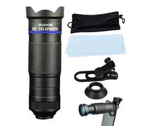Vllold High Definition Monocular Telescope, Monocular Telescope for Stargazing, Super Zoom Lens with Mobile Phone Clip for Camping Hiking Fishing