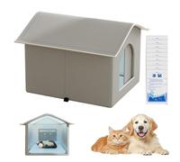 Vllold Insulated Outdoor Cat House | Cooling Portable Dog House | Pet Condos for Kittens Puppies Rabbits Hot Day Hideaway Home Travel Holiday Moving Homes