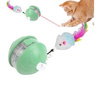 Vllold Interactive Ball for Cats - Electric Moving Cat Chasing Ball | Safe Quiet Pet Exercise Training Accessories for Beach Living Room Park Home Lawn Balcony