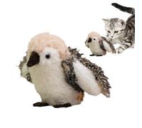 Vllold Interactive Chirping Bird Cat Toy | Kitten Exerciser Toy - Interactive Flapping Chirping Exercise Bedroom Relief Moving for Cats Kitten Pets Home Living Room Indoor