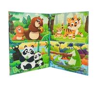 Vllold Magnetic Puzzle Book - Magnetic Puzzles for Toddler - Educational Toys Activities Games for Learning Travel Car Ride Plane Birthday Girls Boys