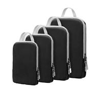 Vllold Packing Cubes Compression, 4 Piece Packing Cubes for Travel Compression, Vacuum Carry Bags Reusable for Suitcase Flight Luggage Camping