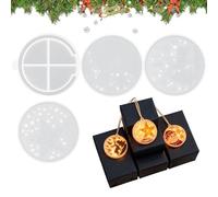 Vllold Pendant Silicone Mold - Winter Reusable - Reindeer Snowman Sign Silicone Mold | for Plaster Epoxy Resin Children Adults Home School Classroom