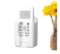 Vllold Wall Mount Remote Control Holder,Storage Container for Remote Control - Adhesive TV Remote Controls Holder, Media Organizer Box for Bedside, Bookcase