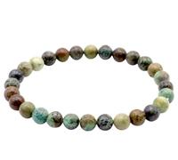 VLNET | 6mm or 8mm Natural African Turquoise Stone Stretch Bracelet | Protective & Healing Stone | One Size Adjustable, Taglia Unica, Stone, african turquoise