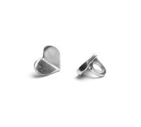 VLNET | Eye-catching Ring Made from 100% Recycled Aluminium | Convex Heart Bars Smooth Bombs | Handmade | Unique Size, Aluminium, No gemstone.