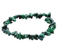 VLNET ® | Natural Malachite Stone Stretch Bracelet | Properties: Unlocking and Removing Repressed Emotions | One Size Adjustable | Unisex