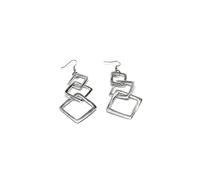 Vlnet | Vestopazzo Interwoven Diamond Dangle Earrings | Handmade from 100% Recycled Aluminium | AL17047 | + Lucky Owl Gift