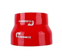 VLOCEMNYE Silicone Straight Coupler Hose,ID 2 1/3"(60mm)-3 1/10"(80mm) inch,Length 0.249ft (76mm),4-Ply Reinforced Turbo/Intercooler/Intake Piping Coupler Industrial Hydraulic Hoses Red